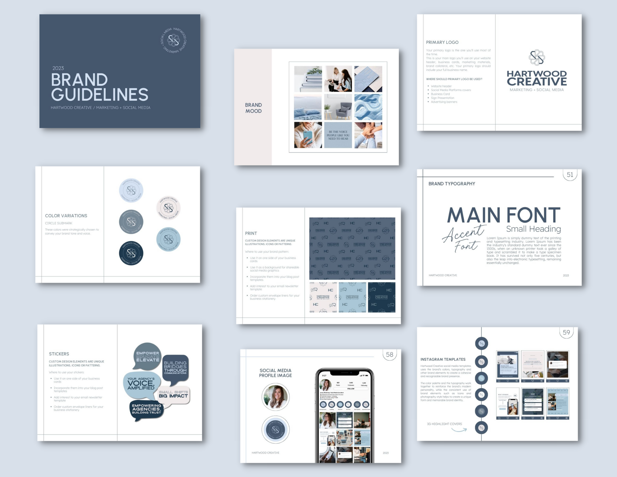 Brand guidelines for small businesses deck sample.brand and website design for small business. branding packages for small business