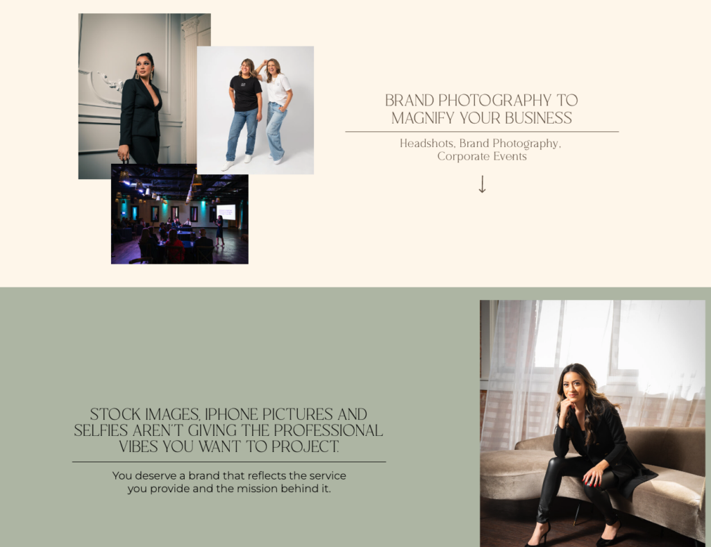 professional brand photography is key for having a website that converts